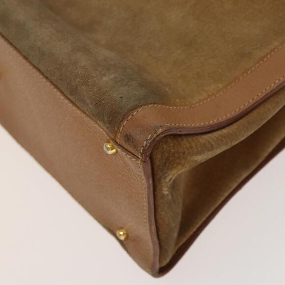 GUCCI Bamboo Hand Bag Suede Beige Gold 002 2058 002 2058 - Picture 12 of 16